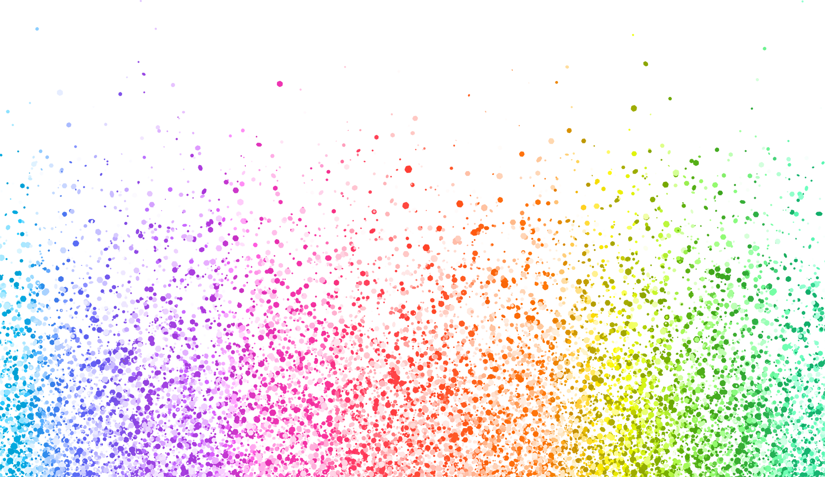 Multicolor scatter glitter